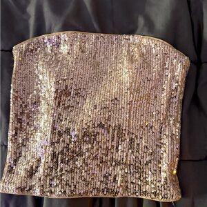 sparkly, sleeveless, crop top. greta for dressing up and going out!